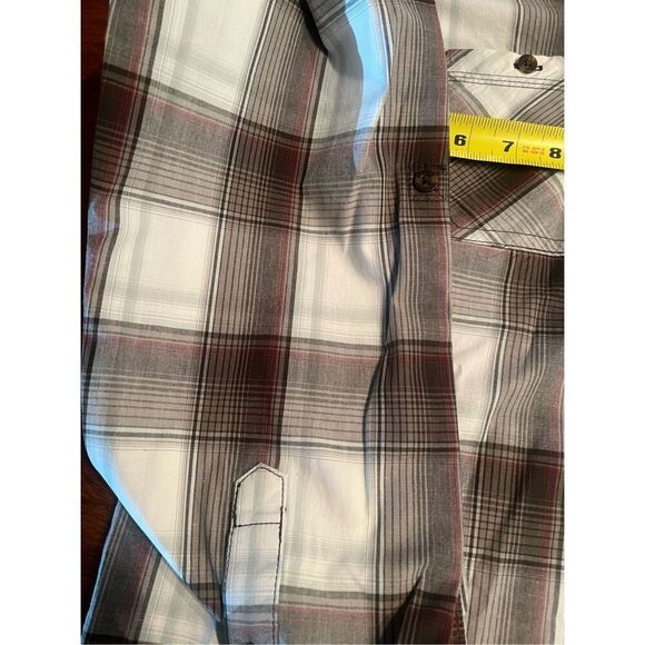 Carhartt Shirt Womens XXL (est) Tan Plaid Button Up Lightweight Pocket Long Slee - Picture 6 of 6